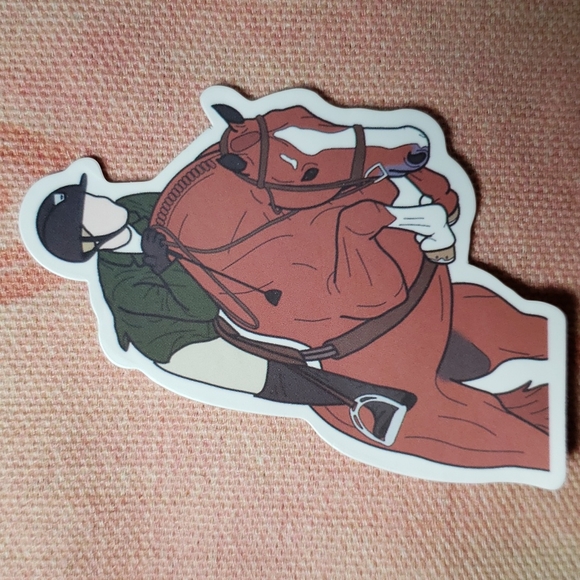 Office | C English Horse Rider Sticker Western Sticker Cowgirl Horse ...
